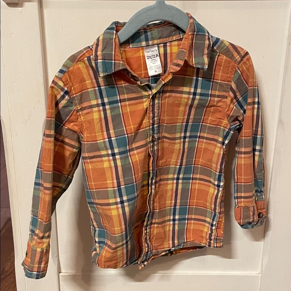 Carter's Multicolor Plaid Button-Down Shirt